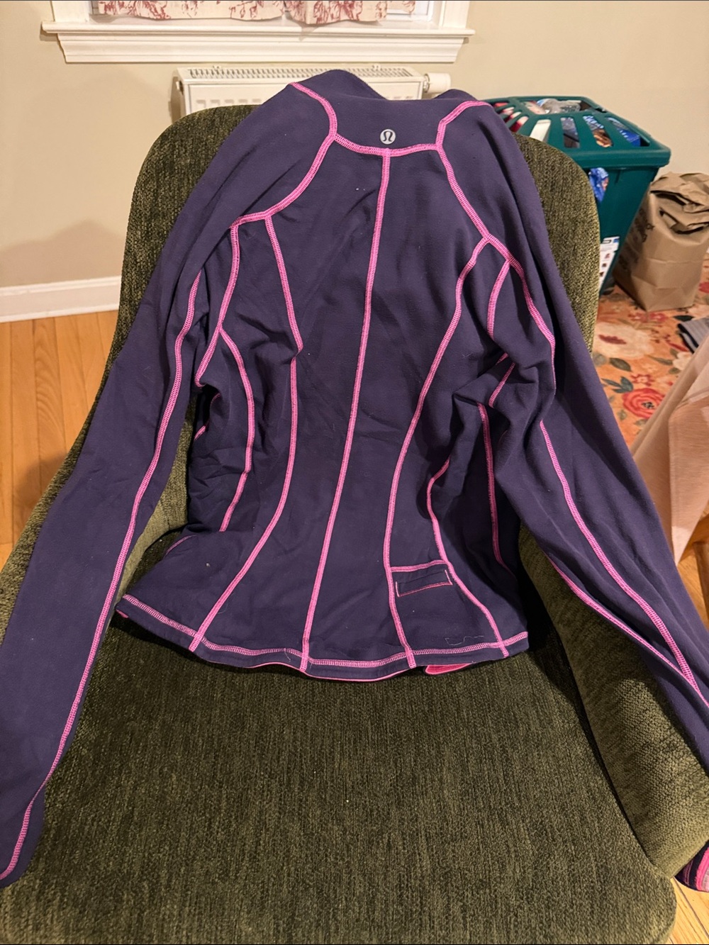 Lululemon U-turn pullover raspberry glo light